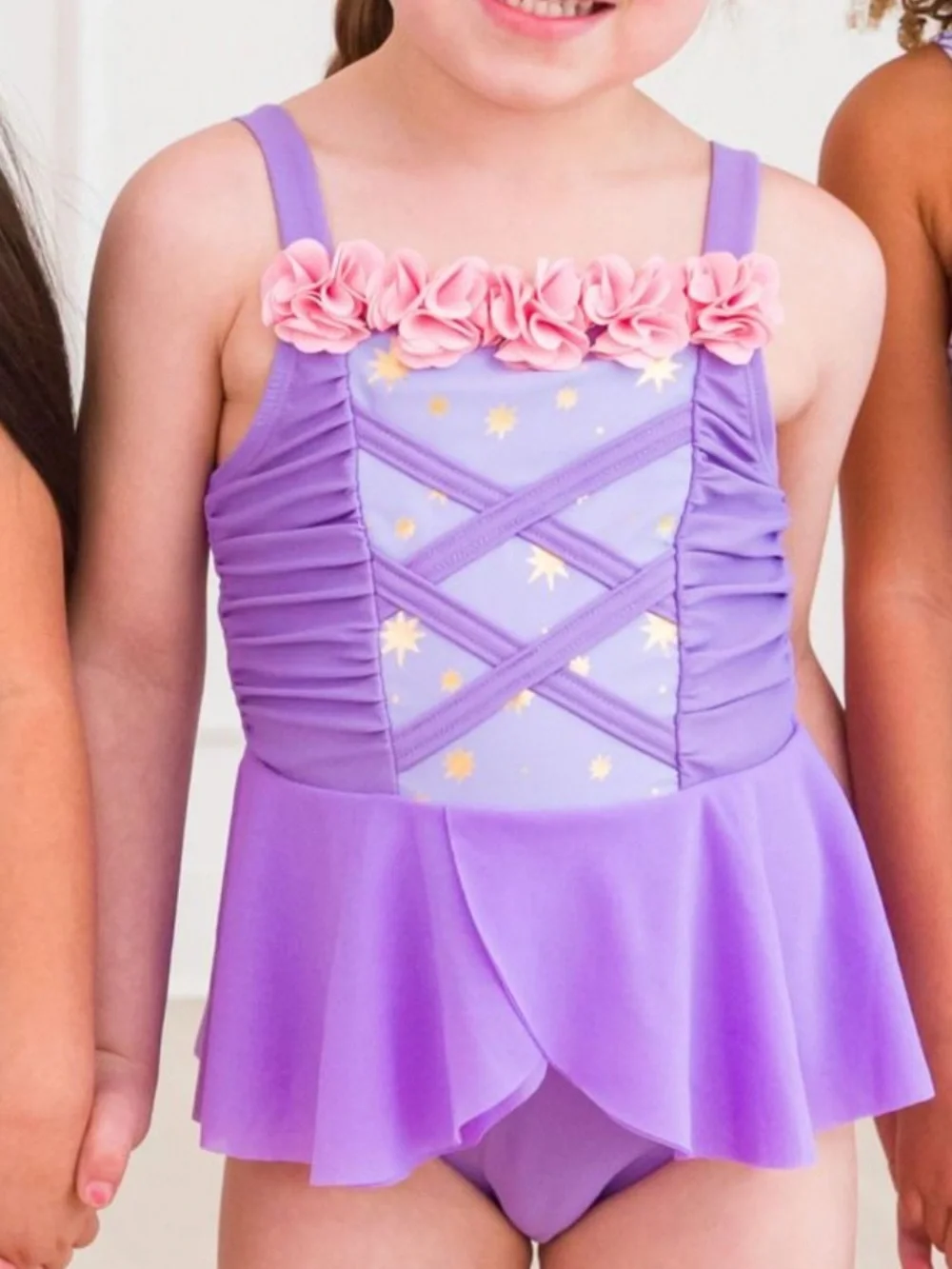 Ruffle Butts Amethyst Princess Rapunzel Swim Suit | Size 4T